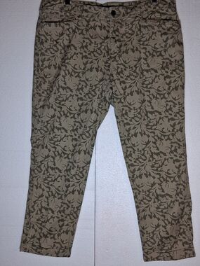 Ralph Lauren Lauren Jeans Co. Beige and Forest Green Safari Pants